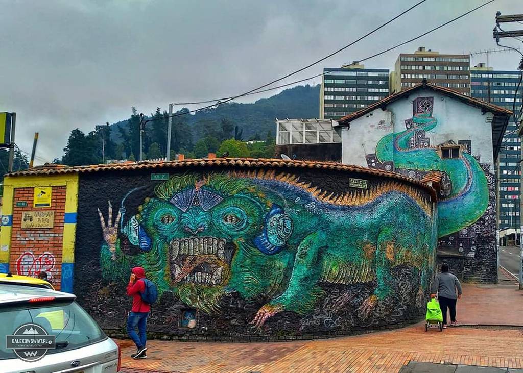 mural w Bogocie, Kolumbia